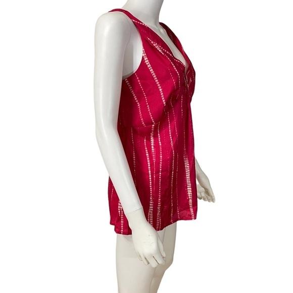 BANANA REPUBLIC Blouse Pink Tank Top Shirt Size M - Picture 5 of 8
